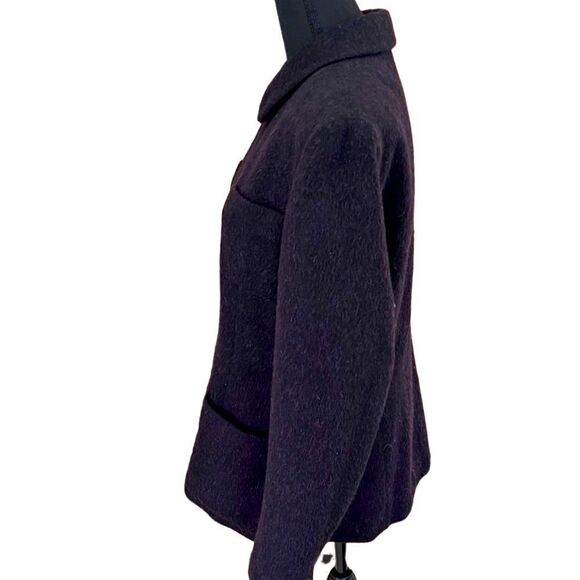 Jones New York zip front wool/polymide/mohair jacket, size 12. - Picture 3 of 6